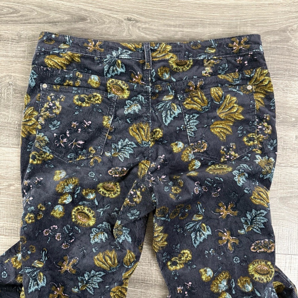 Pilcro Floral Velvet Pants - Multicolor - Picture 6 of 10